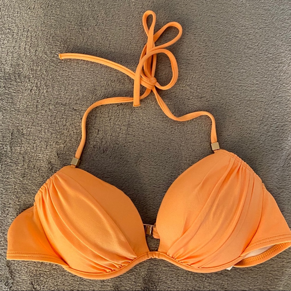 Victoria’s Secret Orange Halter Bikini Top